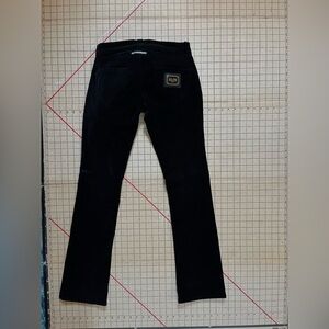 JPG Jeans Black Velvet Low Rise Pants